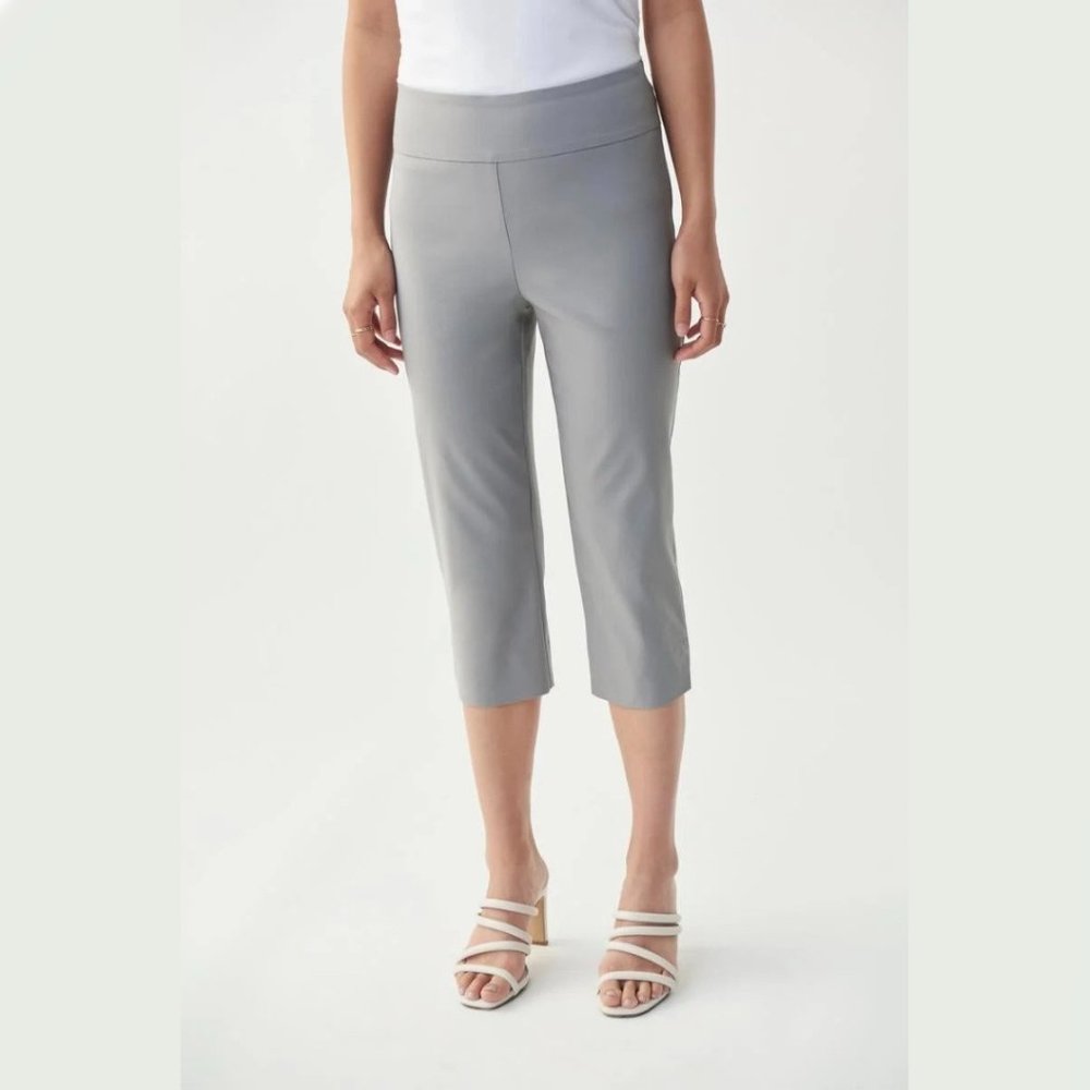 NEW Size 10 Joseph Ribkoff Silver Grey Pull On Capri Pants 202350P